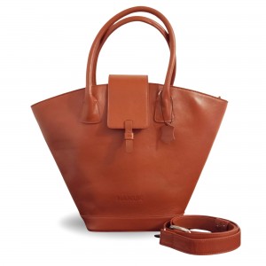 Bolso de mano en piel bovina "MILAN"