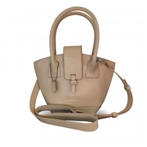 Bolso de mano en piel bovina "MILAN" Mini