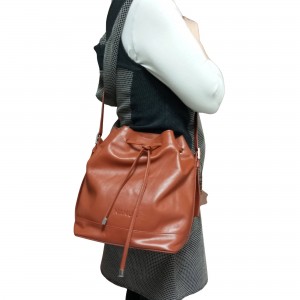 Bolso bombonera de piel bovina "LYON"