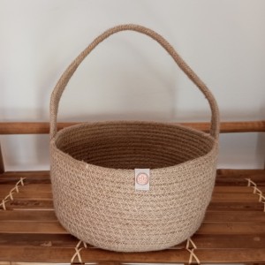 Cesta de yute con asa MALÉ
