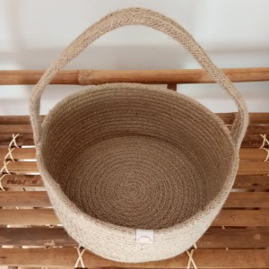 Cesta de yute con asa MALÉ