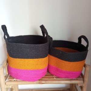 Conjunto de 2 Cestas de yute OSLO