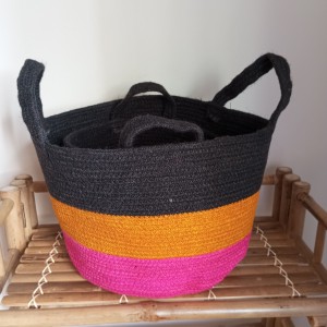 Conjunto de 2 Cestas de yute OSLO