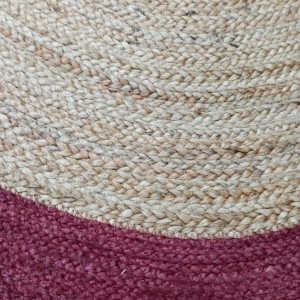Catifa de jute rodona 120cm BURDEOS