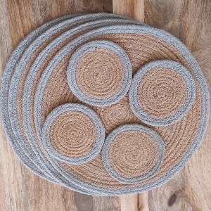 Conjunt d'estalvis i posagots de jute PLATA