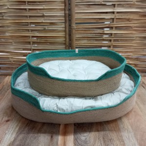 Cama de yute para Mascotas con colchón
