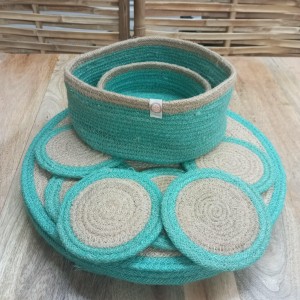 Conjunto de Mesa de yute