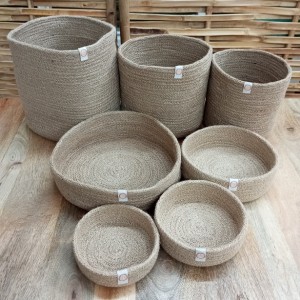 Conjunt de jute en Natural
